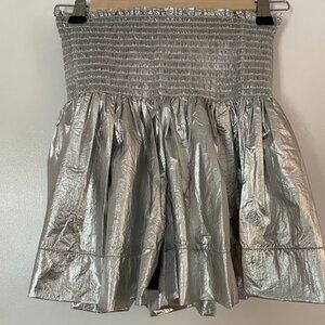 Silver Metallic Koch Skirt